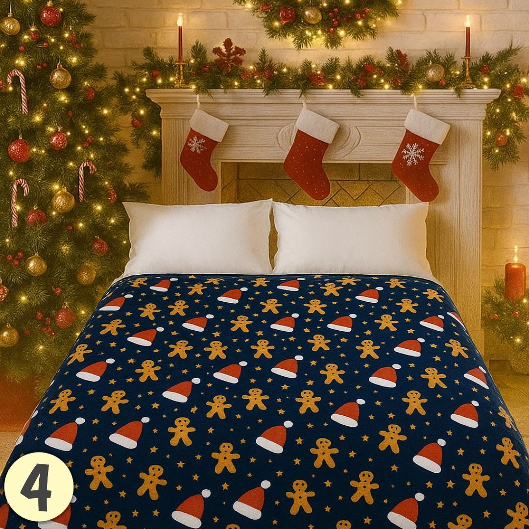 COBIJAS PIEL DE GANSO NAVIDEÑO 2025
