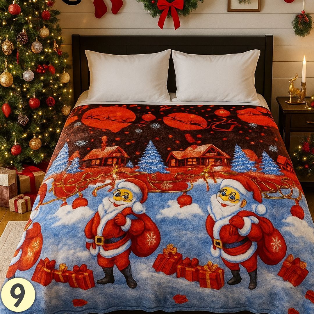 COBIJAS PIEL DE GANSO NAVIDEÑO 2025