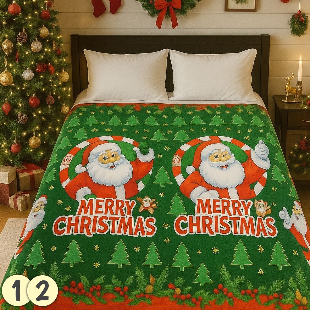COBIJAS PIEL DE GANSO NAVIDEÑO 2025