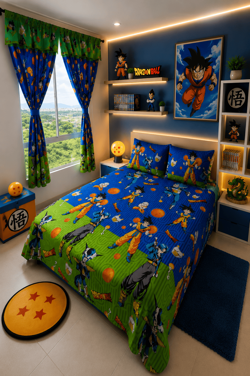 COMBO JUEGOS DE SABANAS CON CORTINAS INFANTIL