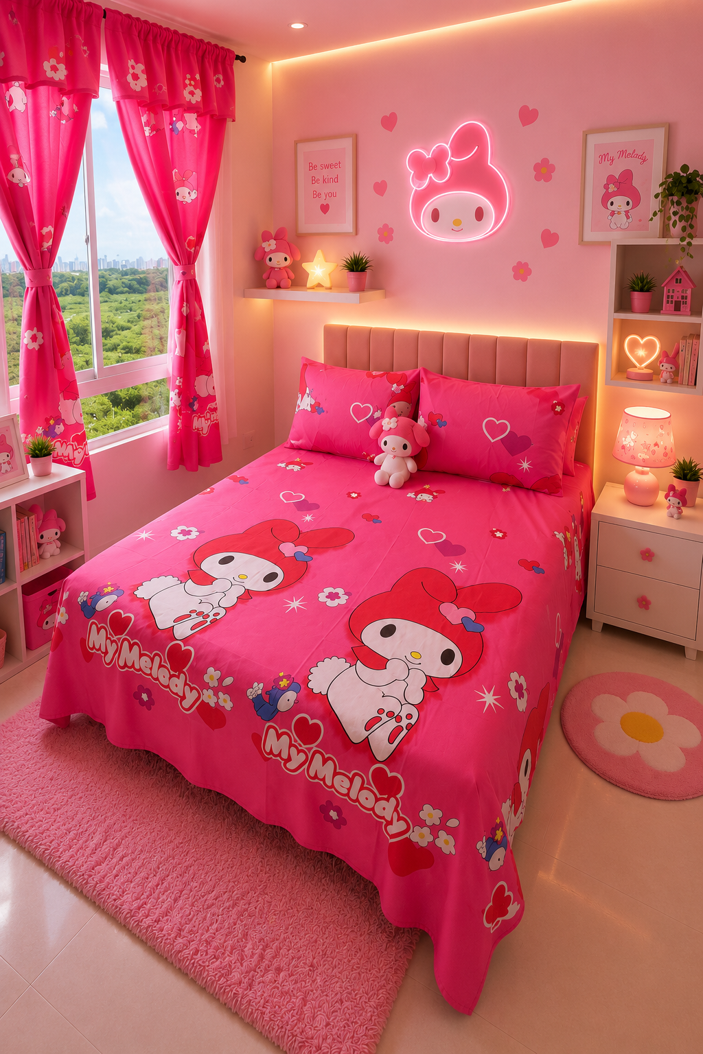 COMBO JUEGOS DE SABANAS CON CORTINAS INFANTIL