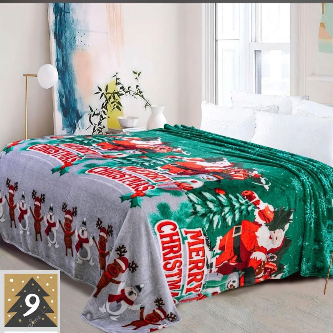 COBIJAS PIEL DE GANSO NAVIDEÑOS