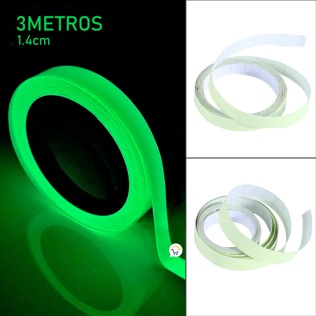 CINTA ADHESIVA FLUORESCENTE 3M 🟢 - De Shopping Store