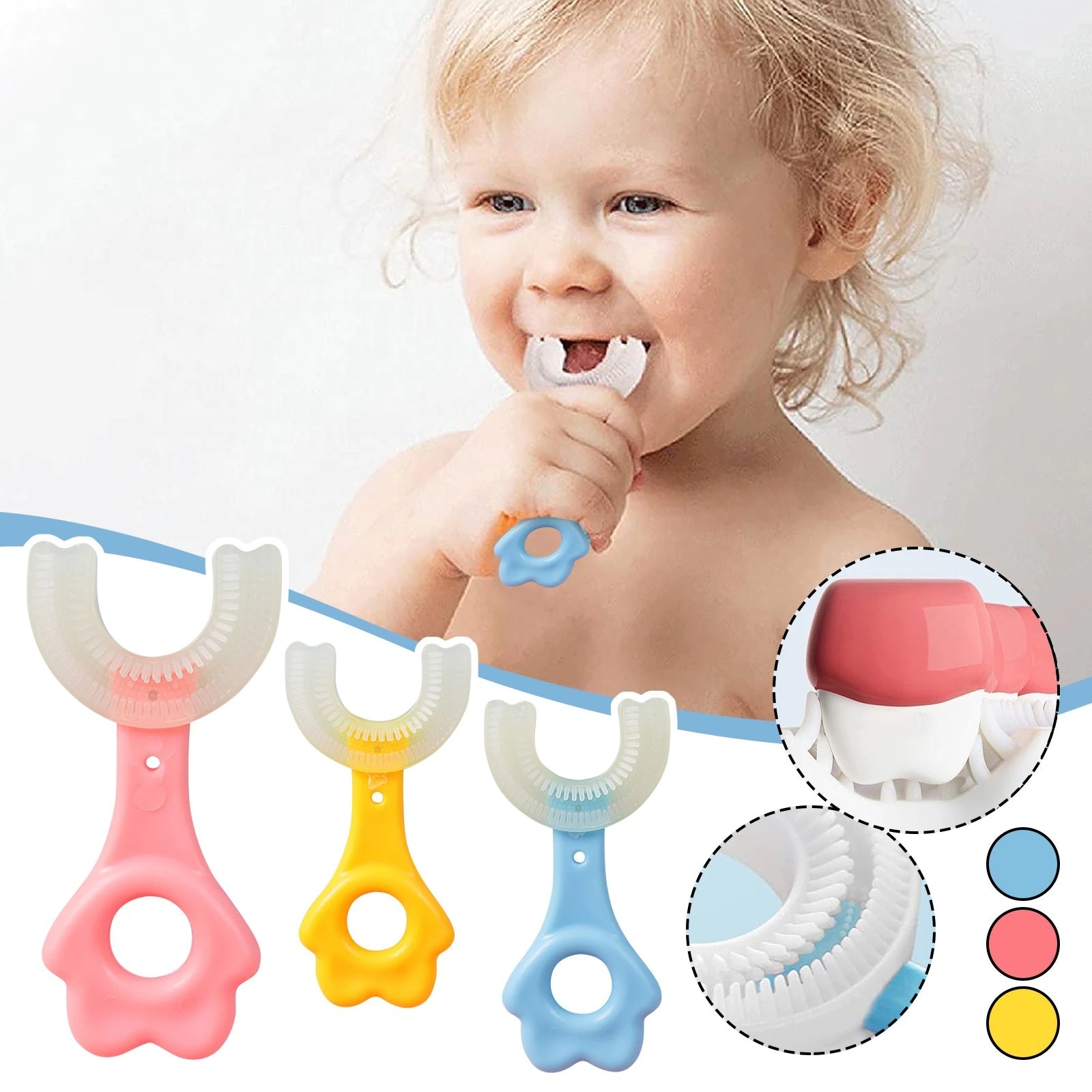 Cepillo de dientes 360° para niños 🦷 - De Shopping Store