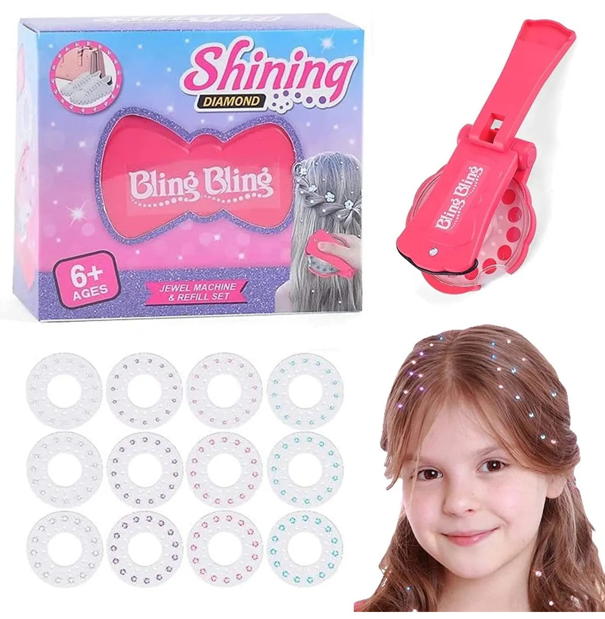 Estampador De Gemas bling bling Para El Cabello - De Shopping Store