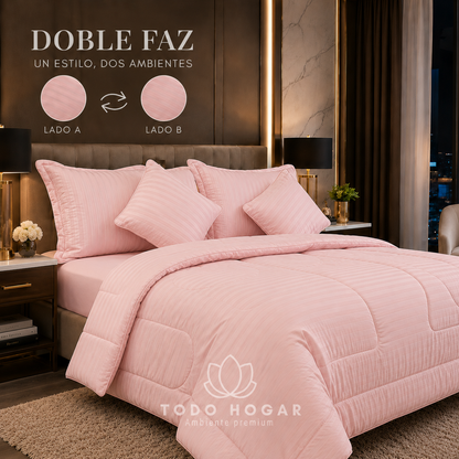 SUPER COMBO EDREDON ACOLCHADO + SABANAS 800 HILOS CON OBSEQUIO 2 ALMOHADAS