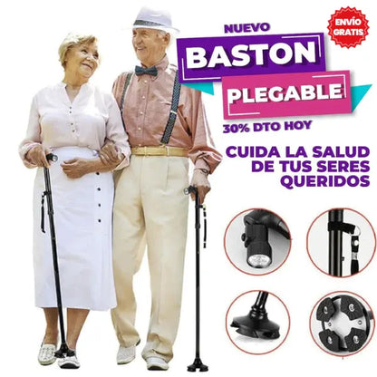 BASTÓN AJUSTABLE CON LINTERNA TRUSTY CANE ®️ ⭐⭐⭐⭐⭐ ORIGINAL - De Shopping Store