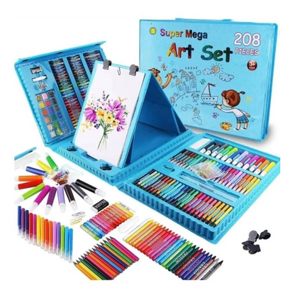 SET DE ARTE PARA NIÑOS Y NIÑAS DE 208 PIEZAS - De Shopping Store