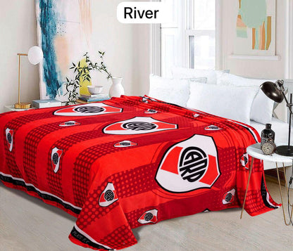 COBIJAS PIEL DE GANSO CLUBES DE FUTBOL PREMIUN