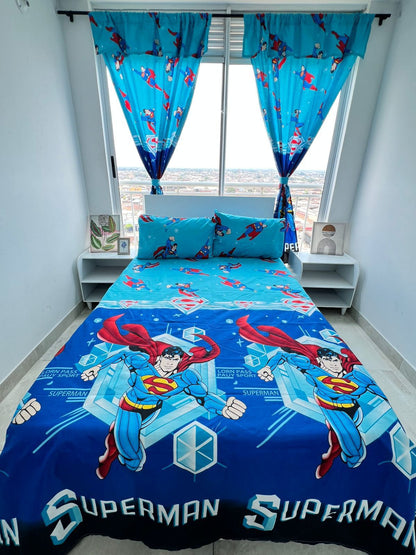 COMBO JUEGOS DE SABANAS + CORTINAS INFANTIL