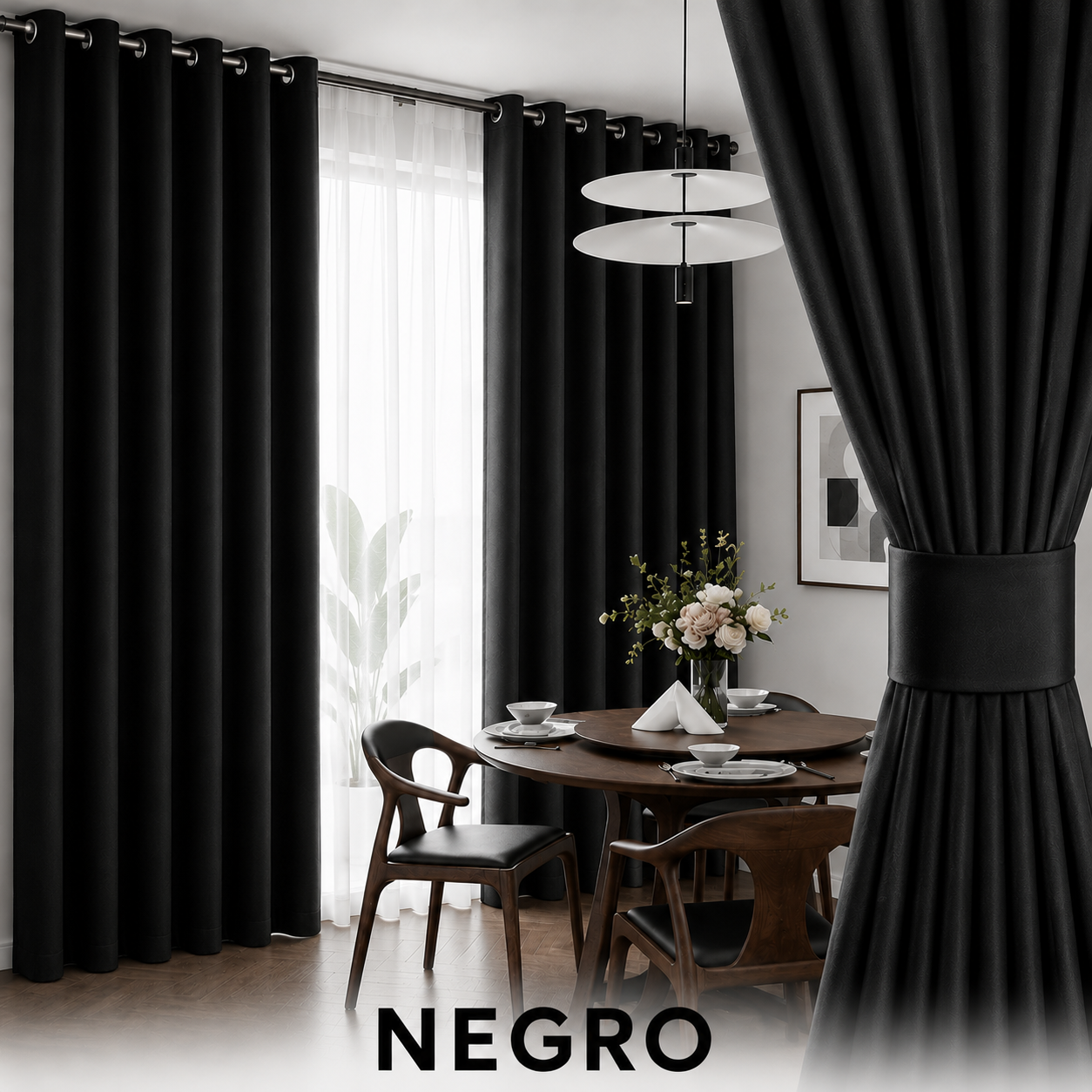 CORTINAS BLACKOUT ANTILUZ CON ARGOLLA