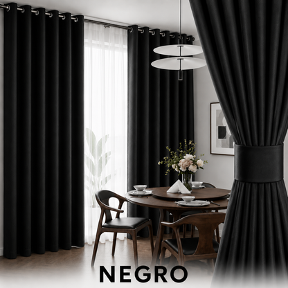 CORTINAS BLACKOUT ANTILUZ CON ARGOLLA