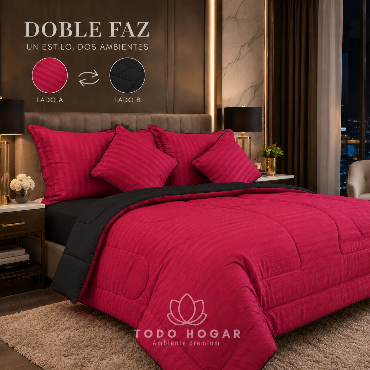 SUPER COMBO EDREDON ACOLCHADO + SABANAS 800 HILOS CON OBSEQUIO 2 ALMOHADAS