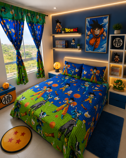 COMBO JUEGOS DE SABANAS CON CORTINAS INFANTIL