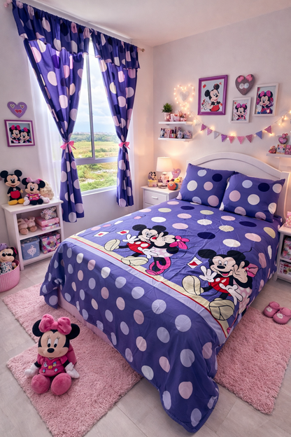 COMBO JUEGOS DE SABANAS + CORTINAS INFANTIL