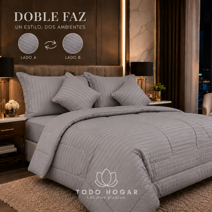 SUPER COMBO EDREDON ACOLCHADO + SABANAS 800 HILOS CON OBSEQUIO 2 ALMOHADAS