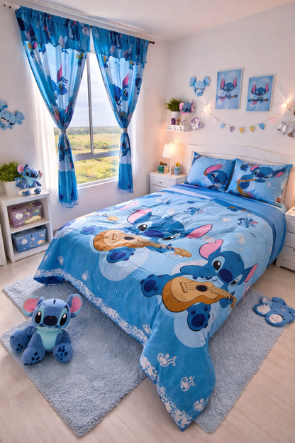 COMBO JUEGOS DE SABANAS + CORTINAS INFANTIL