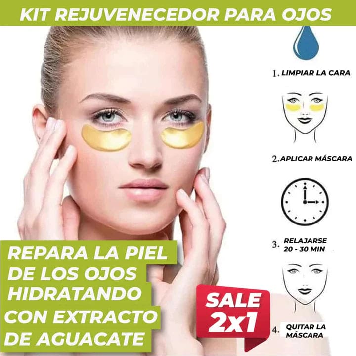 PARCHES DE OJOS HIDROGEL 2X1- 24K & ALGAS MARINAS 🍃 POR SOLO $69.900 - De Shopping Store