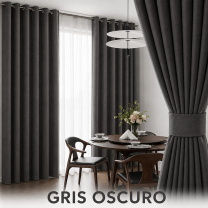 CORTINAS BLACKOUT ANTILUZ CON ARGOLLA