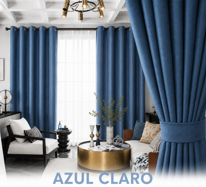 CORTINAS BLACKOUT ANTILUZ CON ARGOLLA