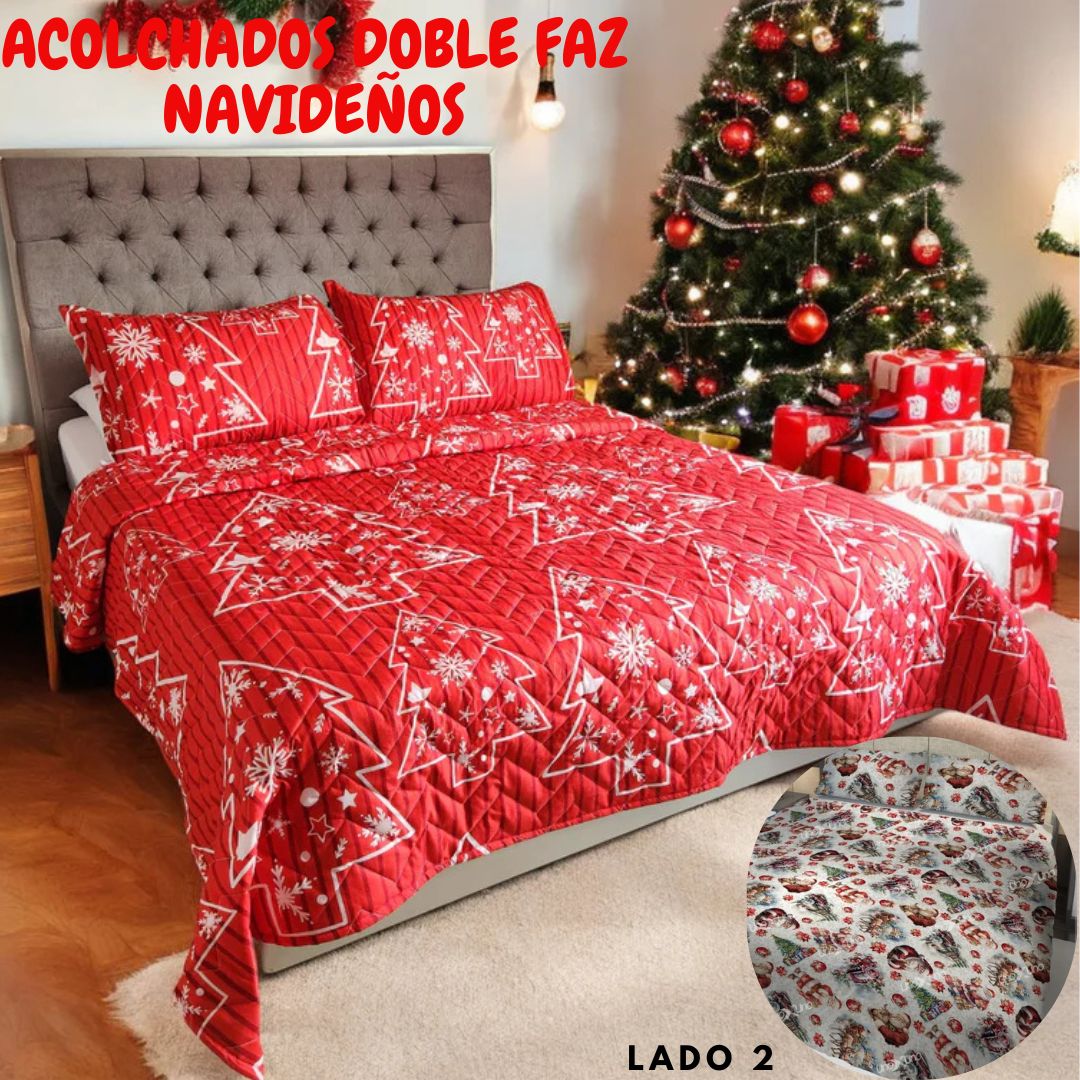 ACOLCHADO DOBLE FAZ NAVIDEÑO