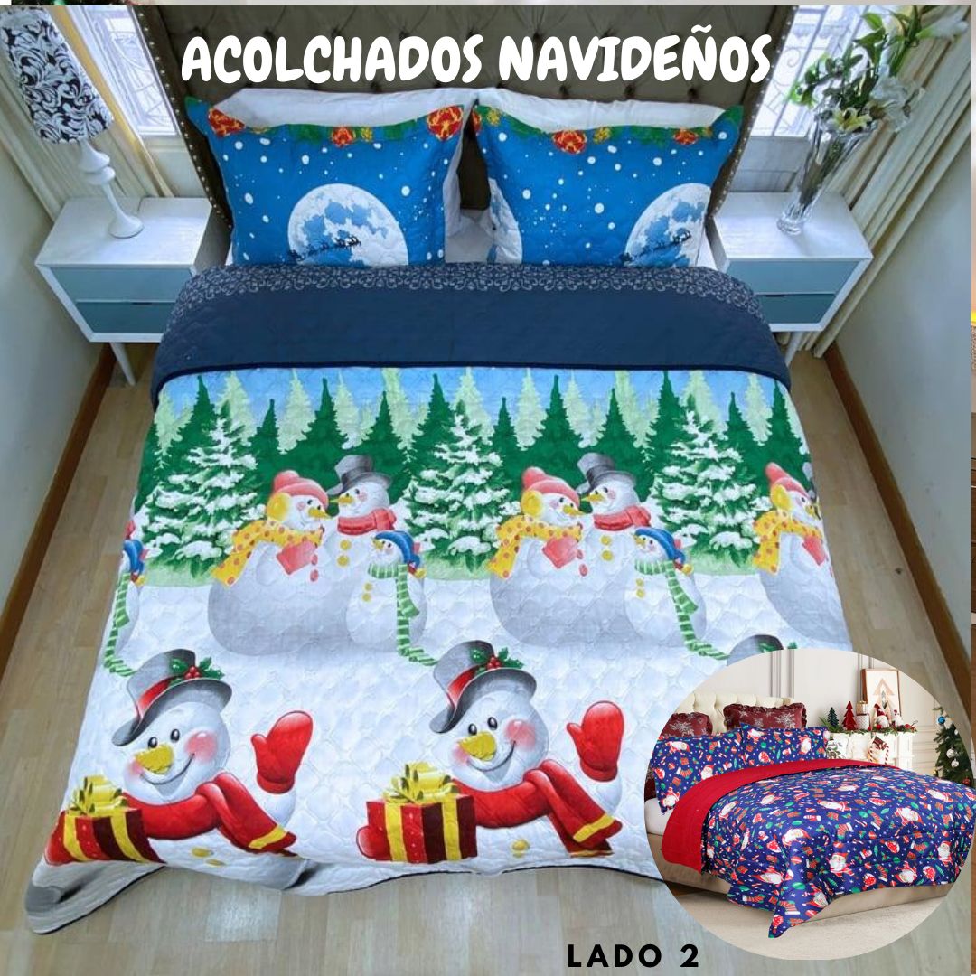 ACOLCHADO DOBLE FAZ NAVIDEÑO