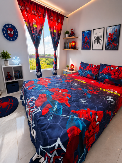 COMBO JUEGOS DE SABANAS CON CORTINAS INFANTIL
