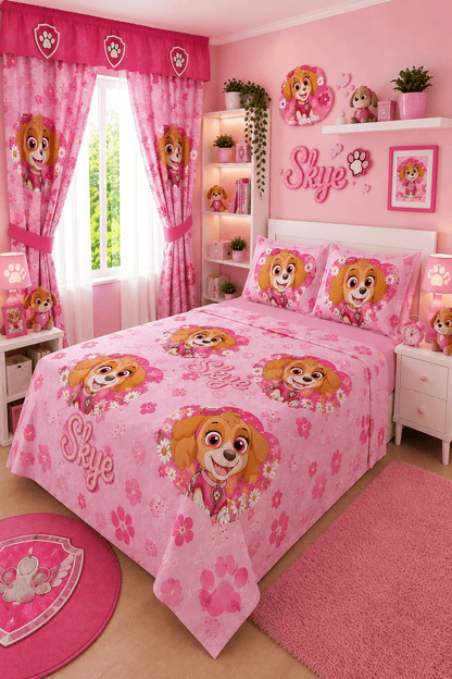 COMBO JUEGOS DE SABANAS CON CORTINAS INFANTIL