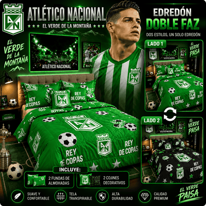EDREDON DOBLE FAZ CLUBES DE FUTBOL PREMIUN