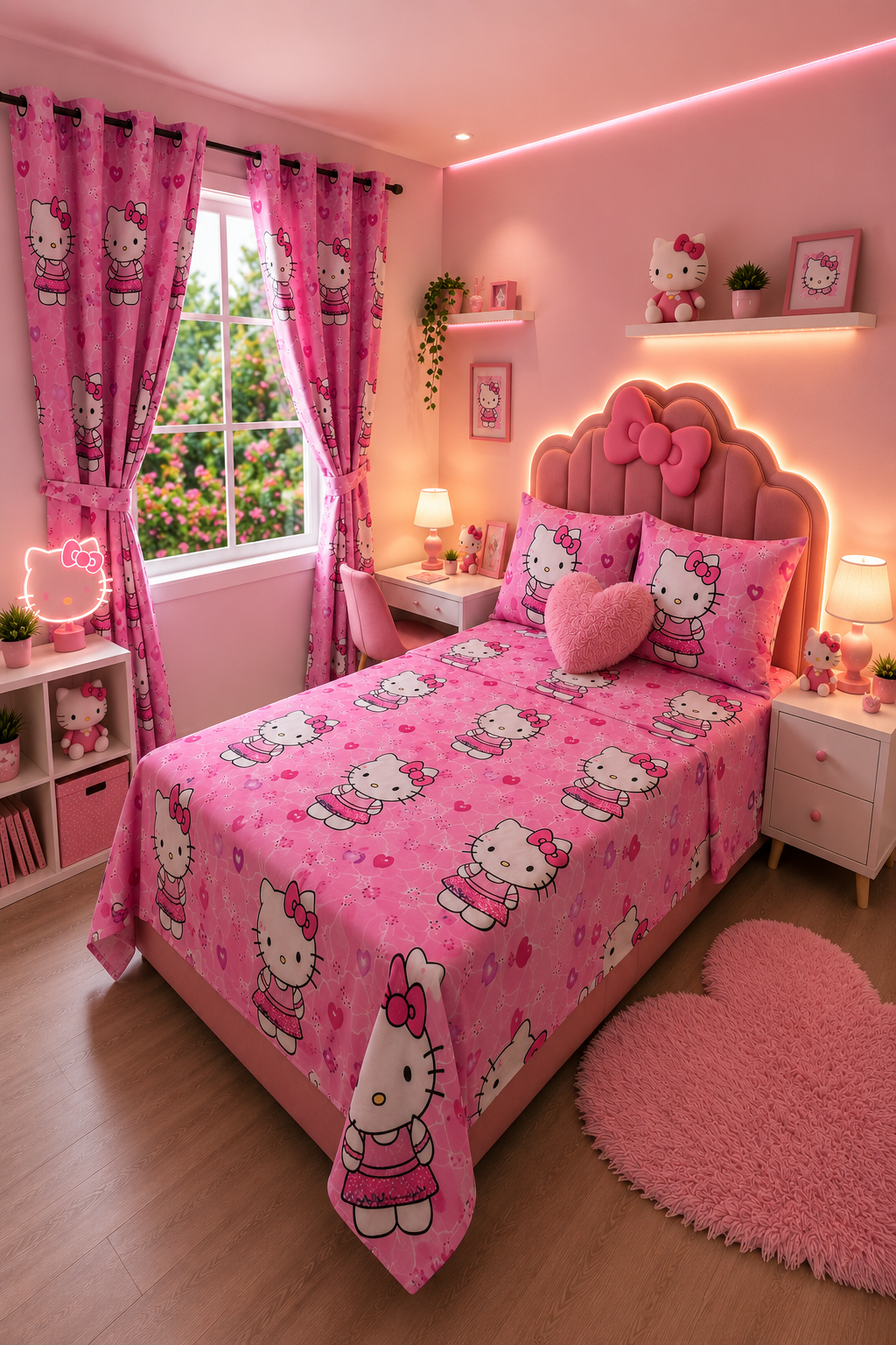 COMBO JUEGOS DE SABANAS CON CORTINAS INFANTIL