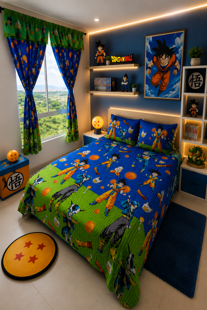 COMBO JUEGOS DE SABANAS CON CORTINAS INFANTIL