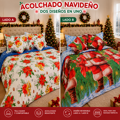 ACOLCHADOS NAVIDEÑOS DOBLE FAZ