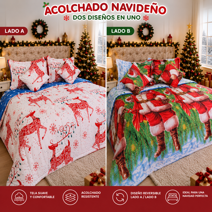 ACOLCHADOS NAVIDEÑOS DOBLE FAZ
