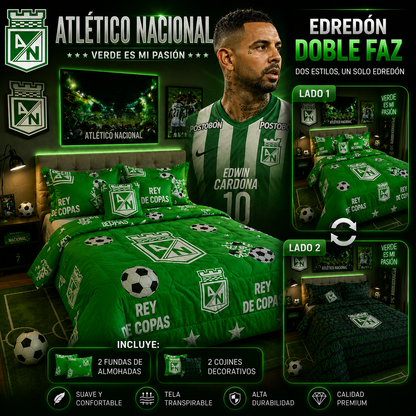EDREDON DOBLE FAZ CLUBES DE FUTBOL PREMIUN