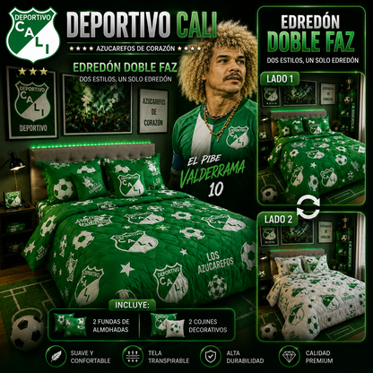 EDREDON DOBLE FAZ CLUBES DE FUTBOL PREMIUN