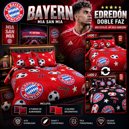 EDREDON DOBLE FAZ CLUBES DE FUTBOL PREMIUN