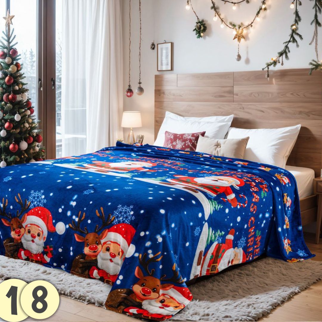 COBIJAS PIEL DE GANSO NAVIDEÑO 2025