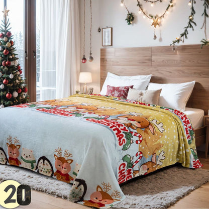 COBIJAS PIEL DE GANSO NAVIDEÑO 2025