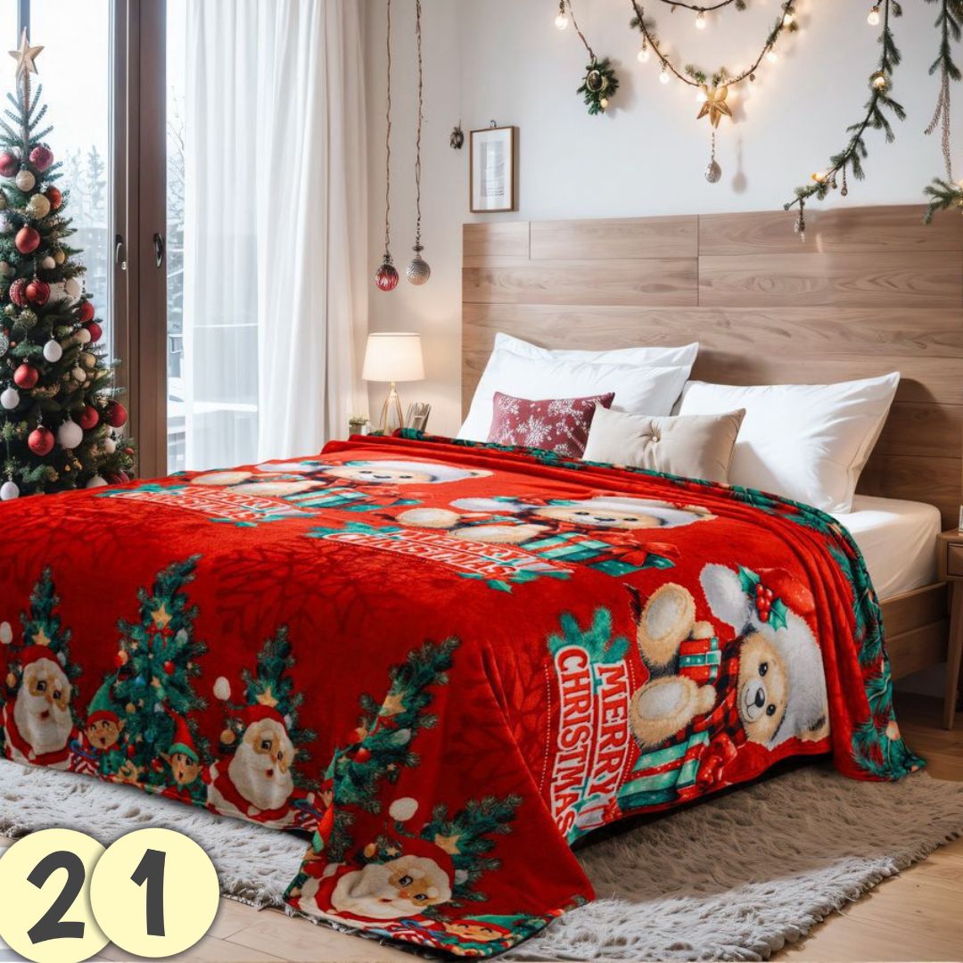 COBIJAS PIEL DE GANSO NAVIDEÑO 2025