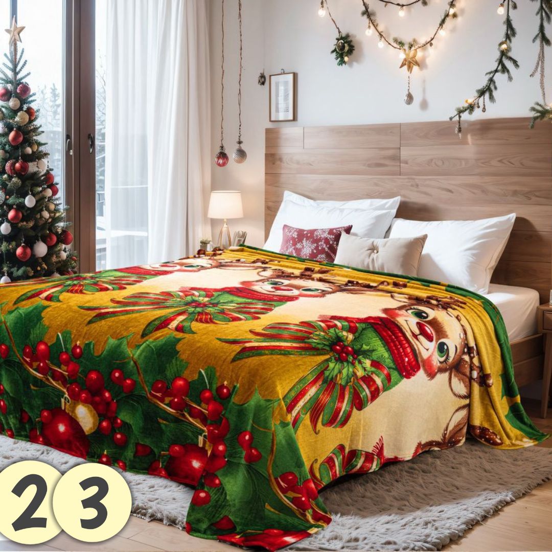 COBIJAS PIEL DE GANSO NAVIDEÑO 2025