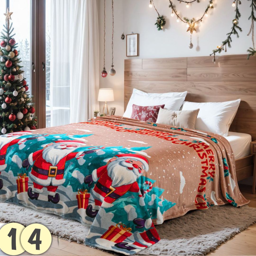 COBIJAS PIEL DE GANSO NAVIDEÑO 2025