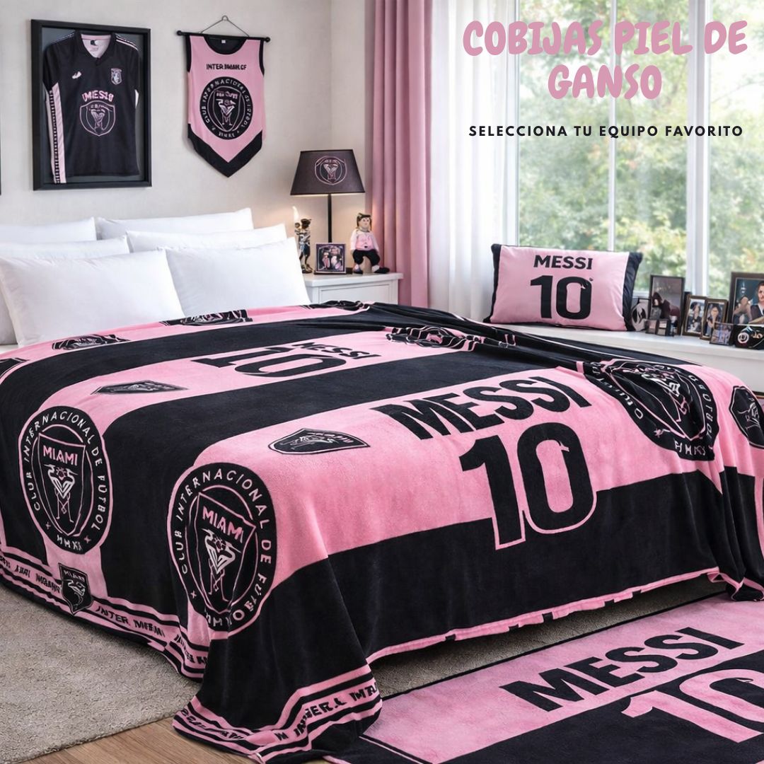 COBIJAS PIEL DE GANSO CLUBES DE FUTBOL PREMIUN