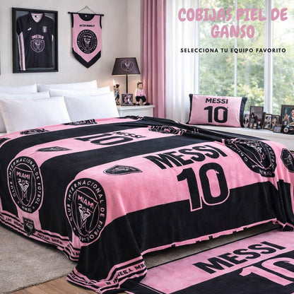 COBIJAS PIEL DE GANSO CLUBES DE FUTBOL PREMIUN