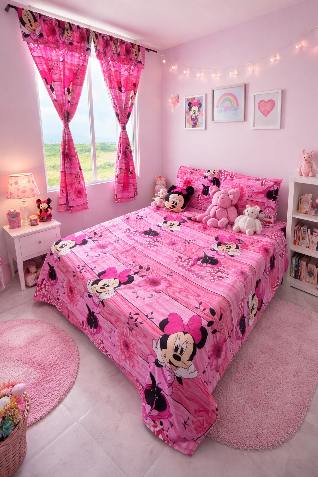 COMBO JUEGOS DE SABANAS CON CORTINAS INFANTIL