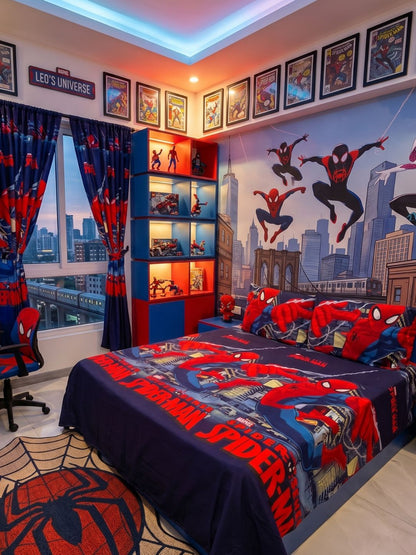 COMBO JUEGOS DE SABANAS CON CORTINAS INFANTIL