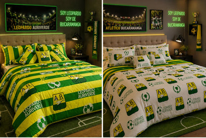 EDREDON DOBLE FAZ CLUBES DE FUTBOL PREMIUN