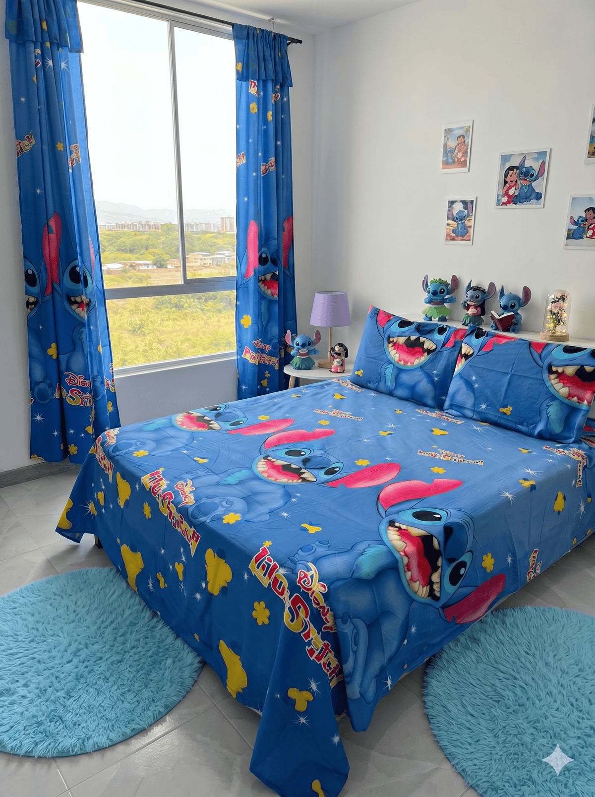 COMBO JUEGOS DE SABANAS CON CORTINAS INFANTIL