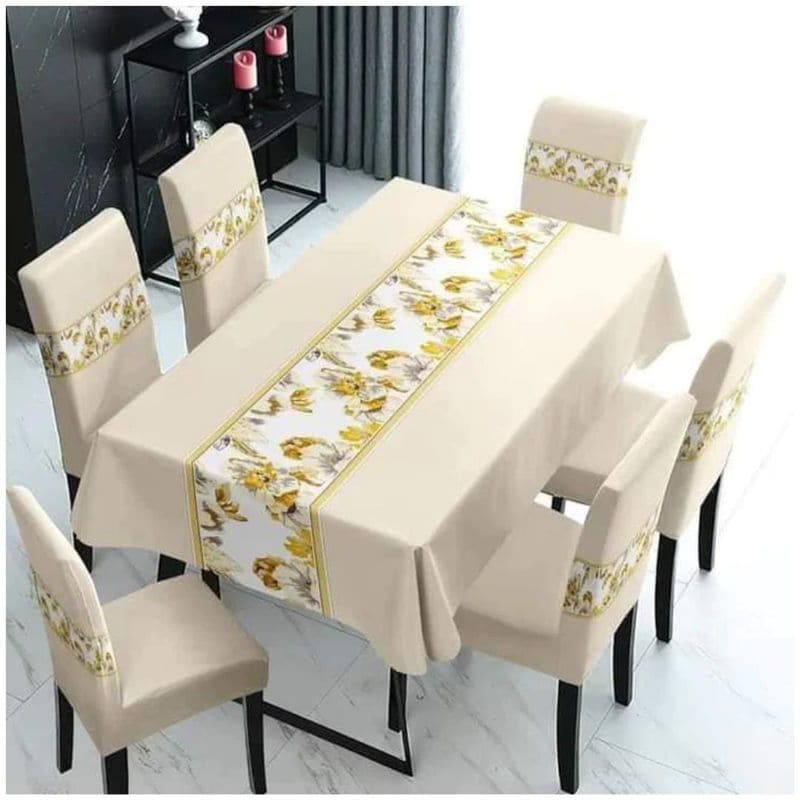FUNDAS PARA JUEGOS DE COMEDOR + MANTEL IMPERMEABLE