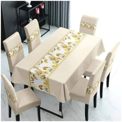 FUNDAS PARA JUEGOS DE COMEDOR + MANTEL IMPERMEABLE