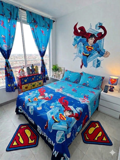COMBO JUEGOS DE SABANAS CON CORTINAS INFANTIL